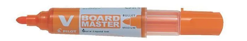 Główne zdjęcie produktu Popisovač na bílou tabuli "V- Board Master", oranžová, kuželový hrot, 2,3 mm, PILOT