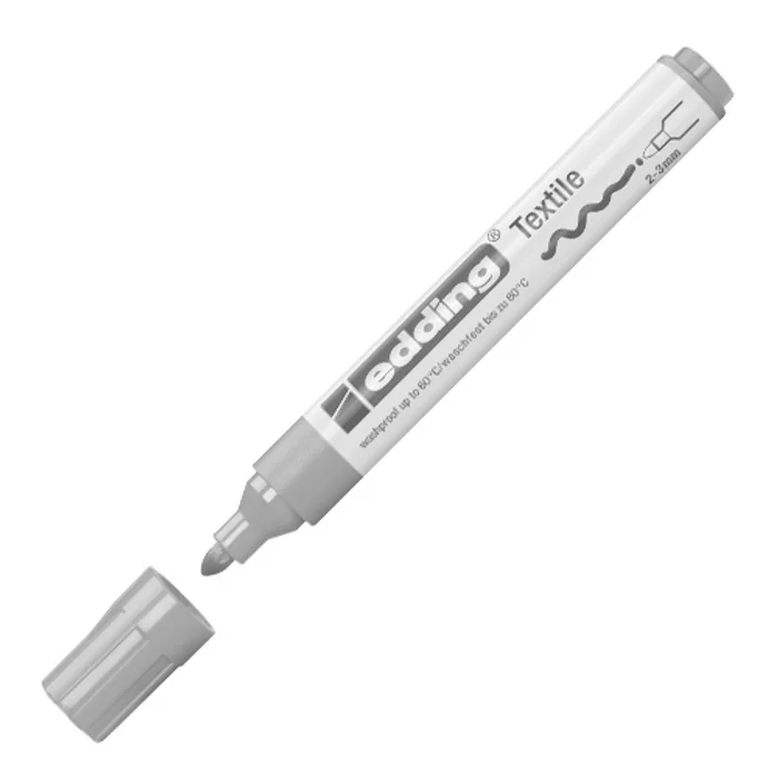 Główne zdjęcie produktu Popisovač na textilie, 1-3 mm, kuželový hrot, světle zelená, EDDING "4500"