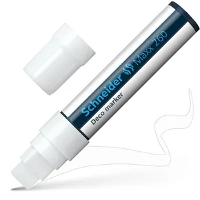 Marker kredowy Maxx 260, biały, 2-15mm, płyn, SCHNEIDER