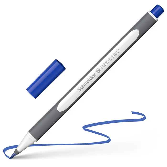 Główne zdjęcie produktu Popisovač Schneider Paint-it 070 Brush modrá