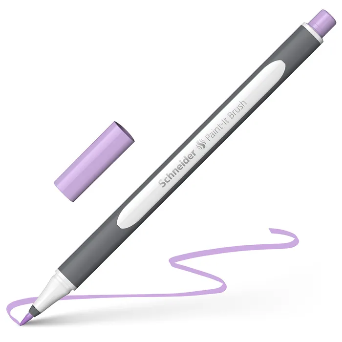 Główne zdjęcie produktu Popisovač Schneider Paint-it 070 Brush pastel. fialová