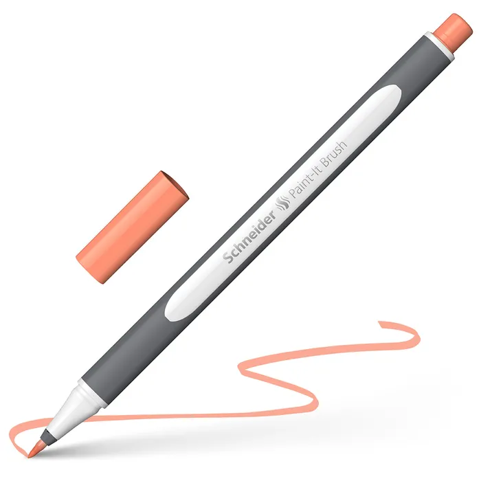 Główne zdjęcie produktu Popisovač Schneider Paint-it 070 Brush pastel. meruňková