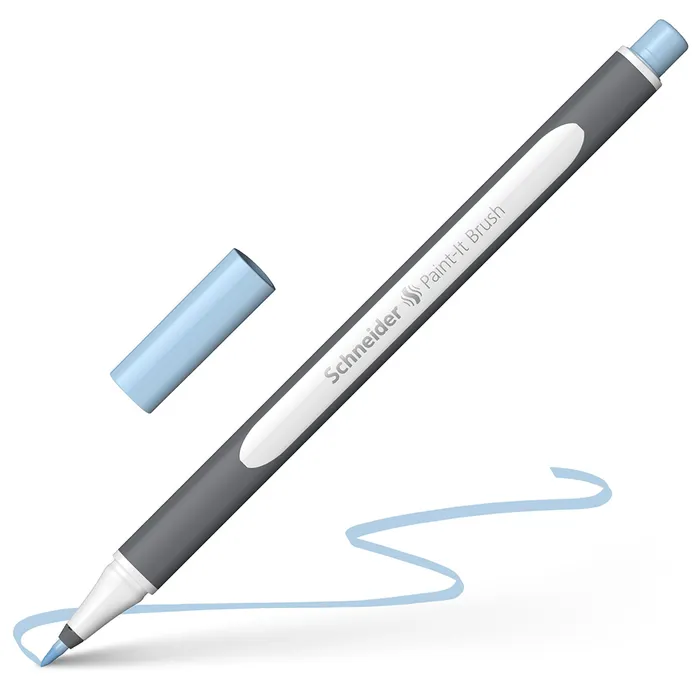 Główne zdjęcie produktu Popisovač Schneider Paint-it 070 Brush pastel. modrá