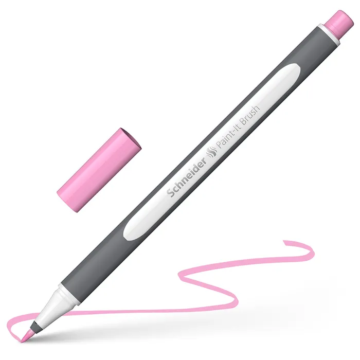 Główne zdjęcie produktu Popisovač Schneider Paint-it 070 Brush pastel. růžová