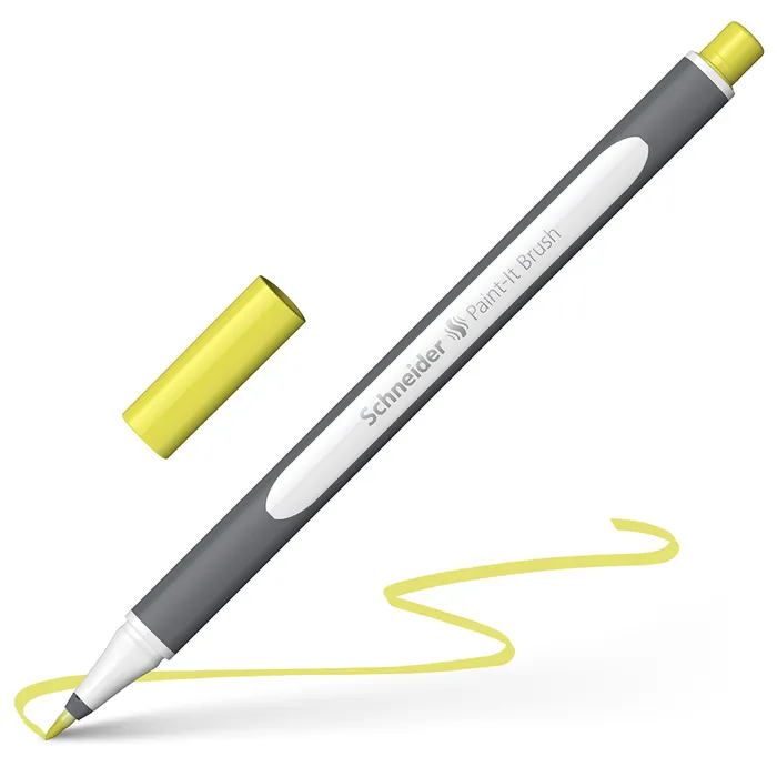 Główne zdjęcie produktu Popisovač Schneider Paint-it 070 Brush pastel. žlutá