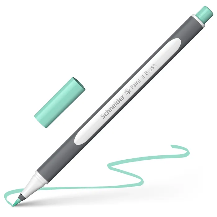 Główne zdjęcie produktu Popisovač Schneider Paint-it 070 Brush pastel.tyrkysová
