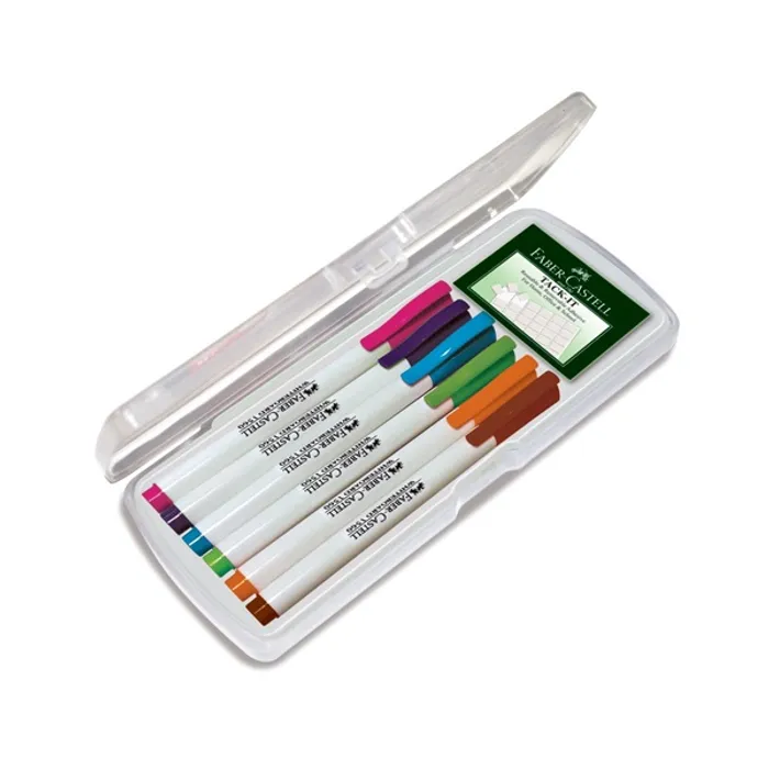 Główne zdjęcie produktu Popisovač Whiteboard Marker Slim plast.box 6ks, pastelové barvy Faber Castell 156070