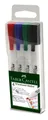 Popisovač Whiteboard Marker Slim, plastové pouzdro 4ks  Faber Castell 156072