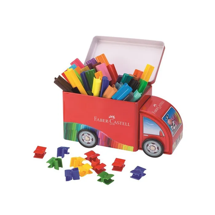 Główne zdjęcie produktu Popisovače Connector plechové autíčko 33ks Faber Castell 155533
