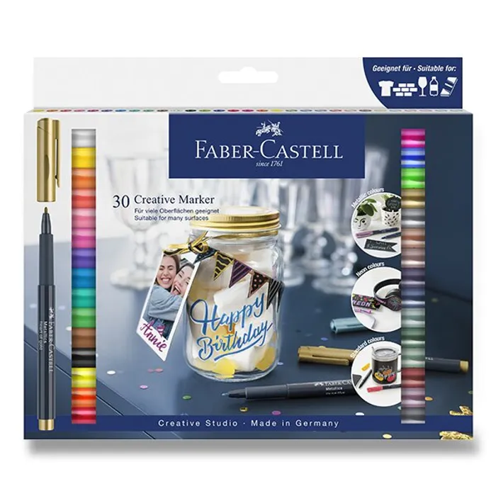 Główne zdjęcie produktu Popisovače Faber-Castell 30 ks