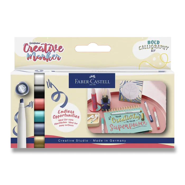 Główne zdjęcie produktu Popisovače Faber-Castell Creative Calligraphy - 6 ks
