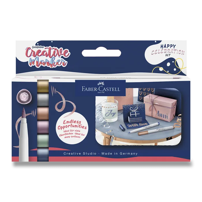 Główne zdjęcie produktu Popisovače Faber-Castell Creative Celebration - 6 ks