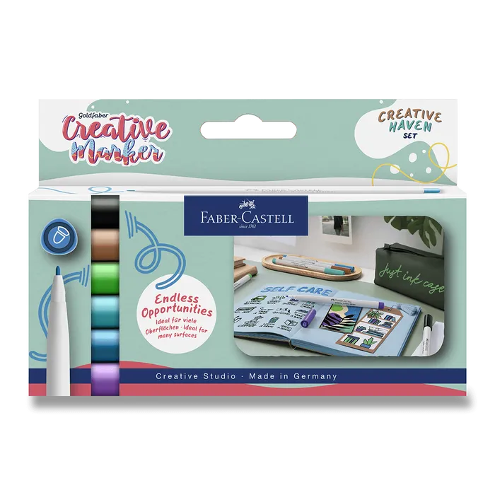 Główne zdjęcie produktu Popisovače Faber-Castell Creative Haven - 6 ks