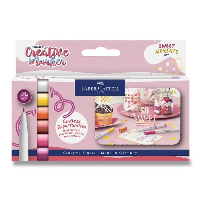 Główne zdjęcie produktu Popisovače Faber-Castell Creative Sweet - 6 ks