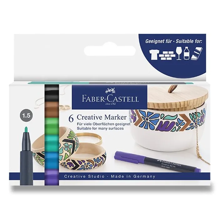 Główne zdjęcie produktu Popisovače Faber-Castell Fairy Forrest 6 ks