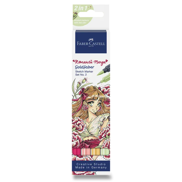 Główne zdjęcie produktu Popisovače Faber-Castell Goldfaber Creative Romantic Manga No. 2