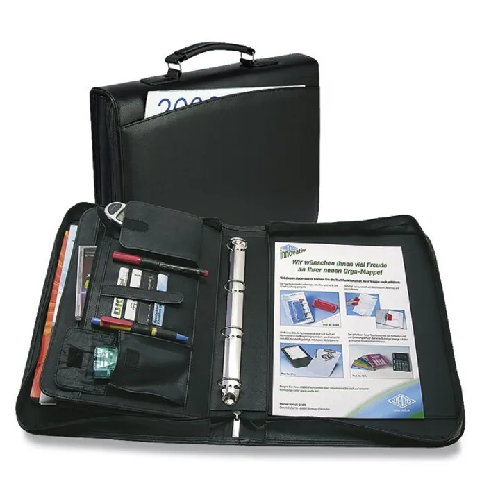 Główne zdjęcie produktu Portfolio A4 se zipem a držadlem - rozměr 355 x 325 x 65 mm