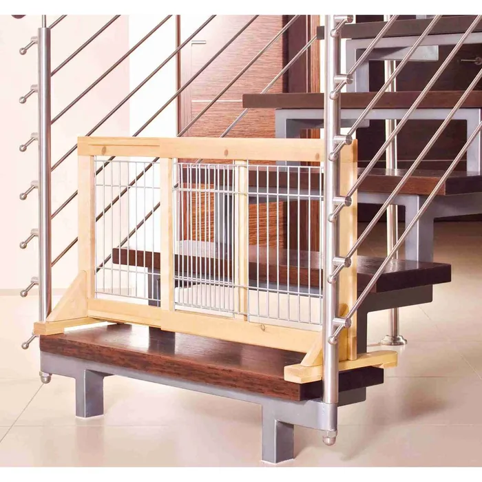 Główne zdjęcie produktu Posuvná bariéra pro štěňata a malé psy 63-108x50x31 cm