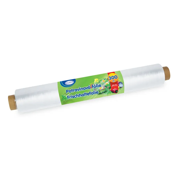 Główne zdjęcie produktu Potravinová fólie 45 cm x 300 m jednotlivě balená [1 ks]