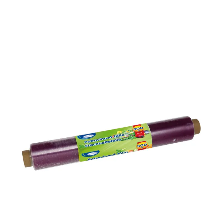Główne zdjęcie produktu Potravinová fólie "PVC" 44 cm x 300 m [1 ks]