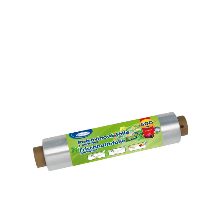 Główne zdjęcie produktu Potravinová fólie s perforací 30 x 30 cm x 500 m [1 ks]