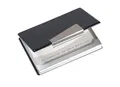 Etui na wizytówki, aluminium/skóra, na 20 szt., SIGEL
