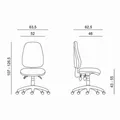 Krzesło ergonomiczne Powerton Office Anna, Turkus
