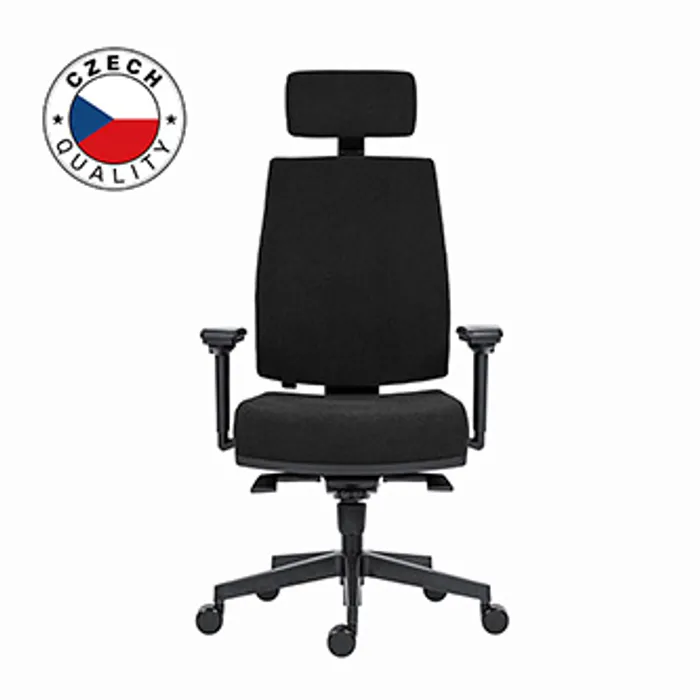 Główne zdjęcie produktu Powerton Kancelářské ergonomické křeslo Jana, Černé