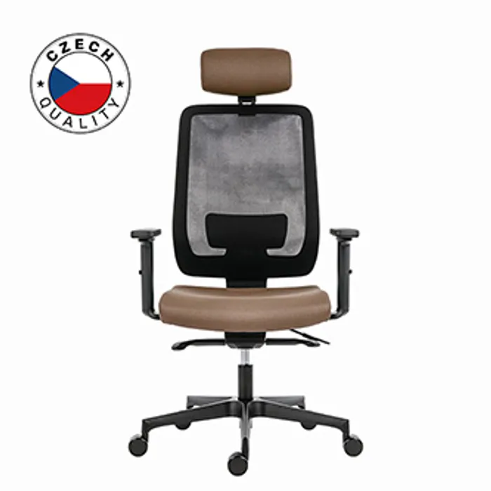 Główne zdjęcie produktu Powerton Kancelářské ergonomické křeslo Lucie, Béžové