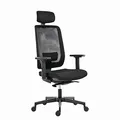 Ergonomiczne krzesło biurowe Powerton Lucie, czarne