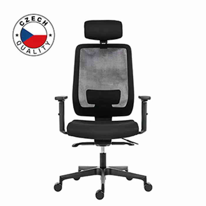 Główne zdjęcie produktu Powerton Kancelářské ergonomické křeslo Lucie, Černé