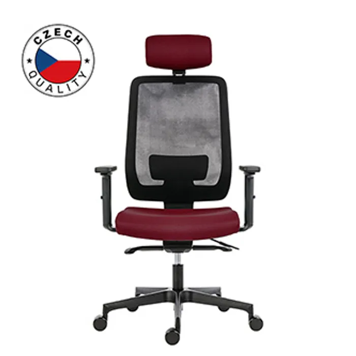 Główne zdjęcie produktu Powerton Kancelářské ergonomické křeslo Lucie, Červené