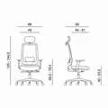 Następne zdjęcie produktu Ergonomiczne krzesło biurowe Powerton Lucie, czerwone