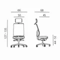 Następne zdjęcie produktu Ergonomiczne krzesło biurowe Powerton Marie, czarne