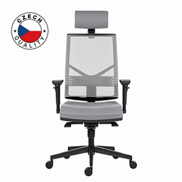Główne zdjęcie produktu Powerton Kancelářské ergonomické křeslo Marie, Šedé