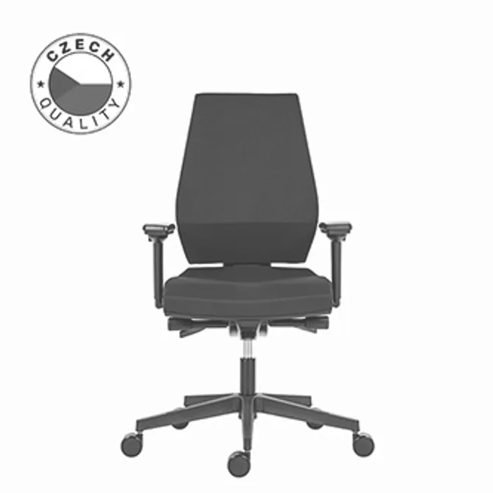 Główne zdjęcie produktu Powerton Kancelářské ergonomické křeslo Sima, Černé