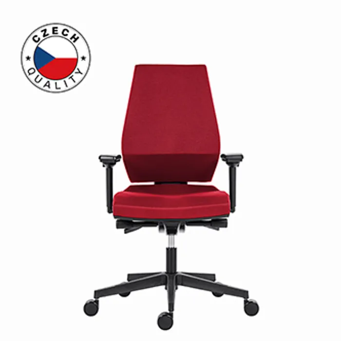 Główne zdjęcie produktu Powerton Kancelářské ergonomické křeslo Sima, Červené