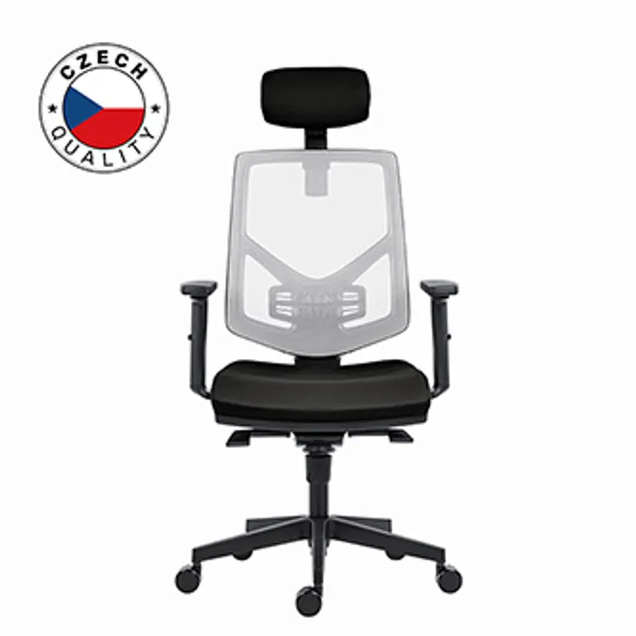 Główne zdjęcie produktu Powerton Kancelářské ergonomické křeslo Tina, Černé