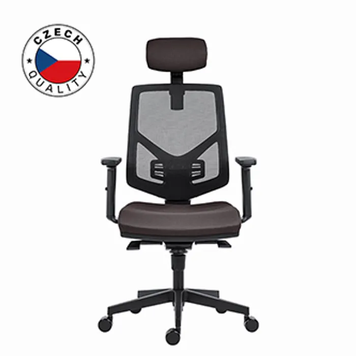 Główne zdjęcie produktu Powerton Kancelářské ergonomické křeslo Tina, Šedé