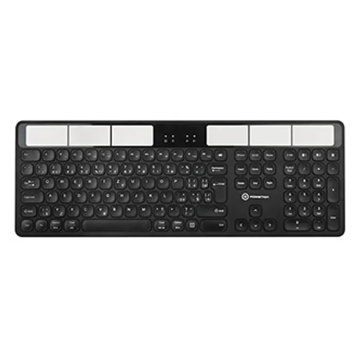 Główne zdjęcie produktu Powerton SolarSlim, Solární klávesnice CZ/SK, Multi-Device typ 2.4 GHz Dongle + Dual Blue