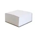 Kostka notesowa o wymiarach 9x9x4,5cm klejona w kolorze białym