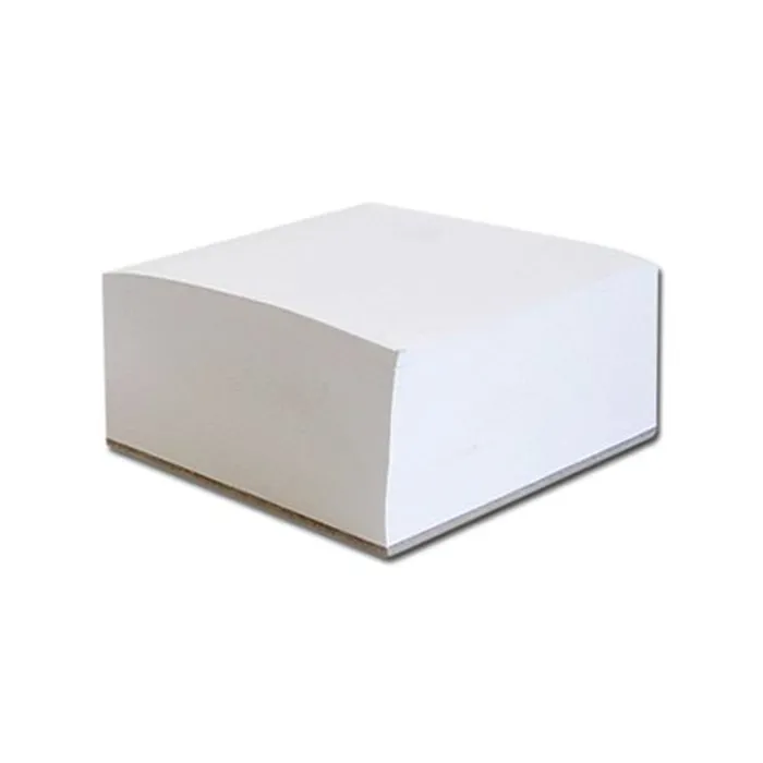 Główne zdjęcie produktu Poznámková kostka 9x9x4,5cm lepená bílá