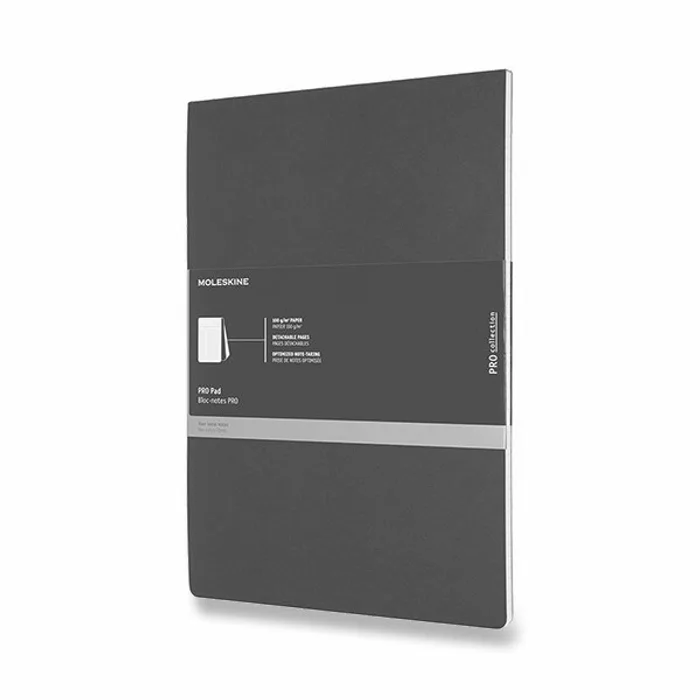 Główne zdjęcie produktu Poznámkový blok Moleskine Professional A4, linkovaný, černý