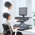 Stanowisko do pracy, Sit-Stand Lotus, czarna, plastik-metal, Fellowes