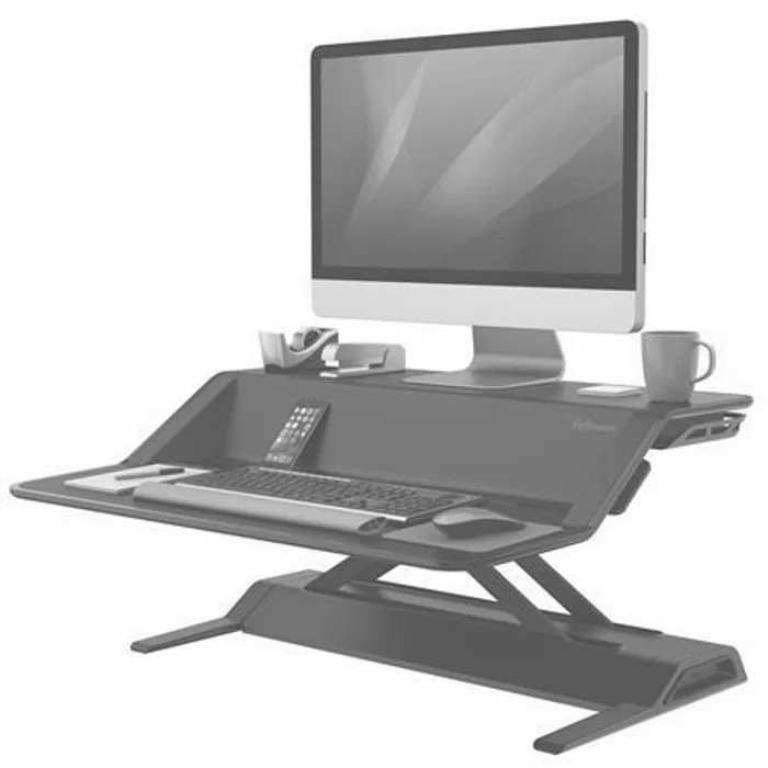 Główne zdjęcie produktu Pracovní stanice "Sit-Stand Lotus™", černá, FELLOWES