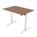 Następne zdjęcie produktu Biurko, elektycznie regulowany, buk, 75x120cm, regulacja rozstawu 500mm, biały, 70 kg nośność, ergo