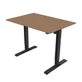 Następne zdjęcie produktu Biurko, elektycznie regulowany, buk, 75x159cm, regulacja rozstawu 500mm, czarny, 70 kg nośność, ergo