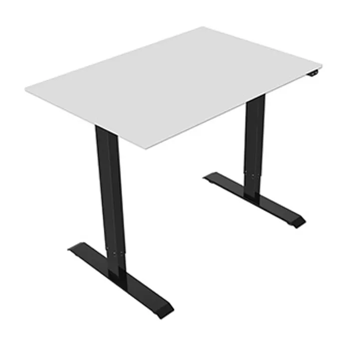 Główne zdjęcie produktu Pracovní stůl, elektricky nastavitelná výška, šedá deska, 75x120cm, hloubka 500 mm, 100V-
