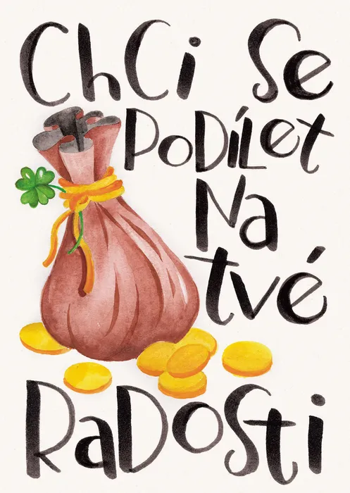 Główne zdjęcie produktu Přáníčko BeBechy - bílé - Měšec