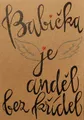Pamiątka BeBechy - papier z recyklingu - Babcia